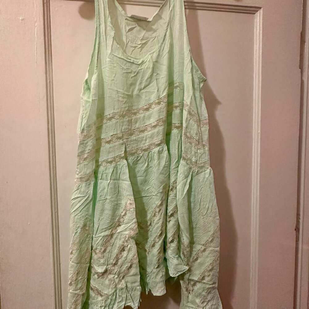 Free People Intimately Lace Trapeze Slip Dress